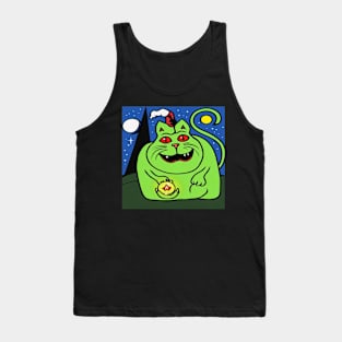 Christmas night with nurse witch cat Tank Top